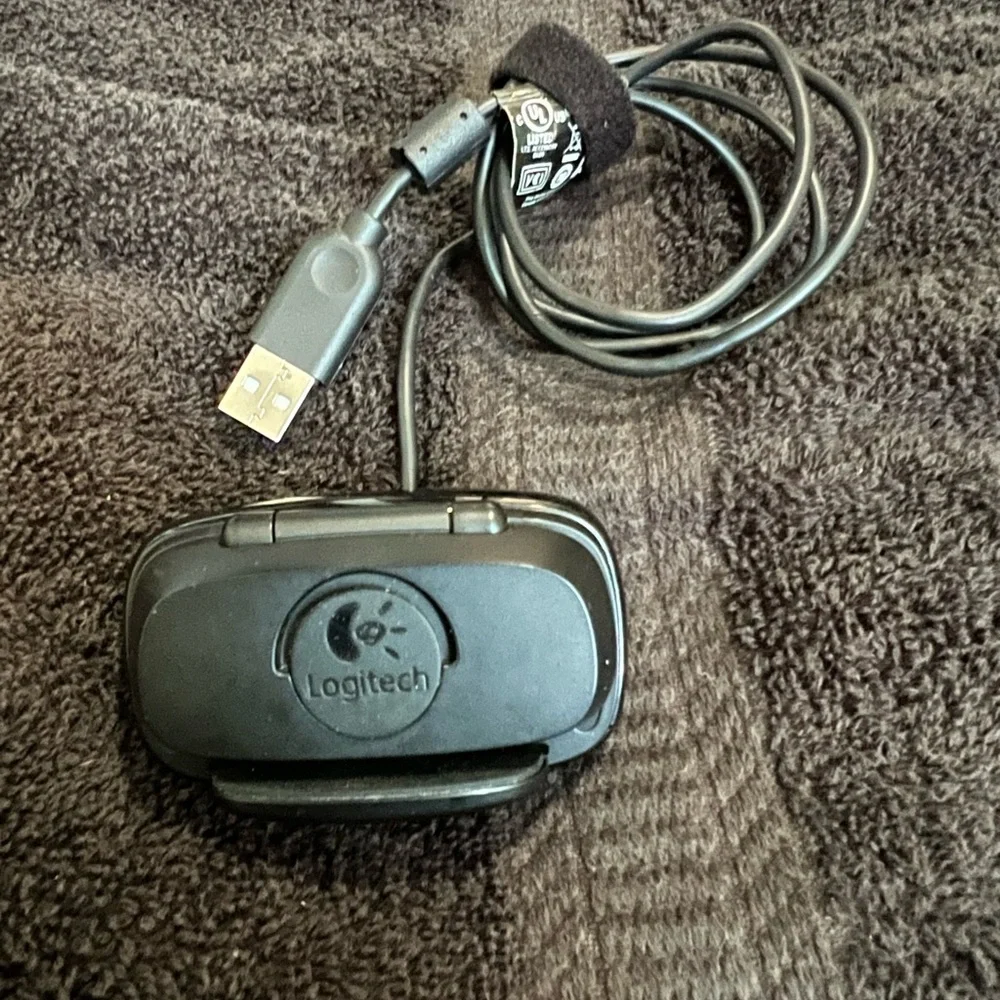 Logitech 1080p Silver and Black Webcam